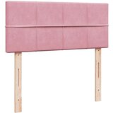 vidaXL Box spring postelja z vzmetnico roza 120x190 cm žamet, (21306773) | Shoptok.si