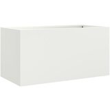 Maison Chic Cvetlično korito - Cvetlični Lonec belo 62x30x29 cm jeklo, (21788795) | Shoptok.si