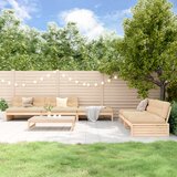 Maison Chic Seti vrtnega pohištva - Vrtna garnitura - Vrtni pohištvo set 6-delna z blazinami trdna tikovina, (21804336) | Shoptok.si