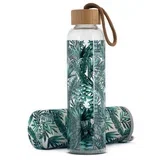 Bamboo Glass Bottle, Tropic Green, 500 ml, (20494624)