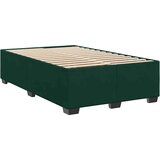vidaXL Krevet s oprugama i madracem tamnozeleni 140x190 cm baršunasti | shoptok.hr