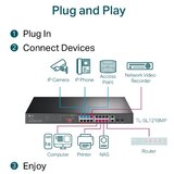 Tp-link 16-Port 10/100 Mbps + 2-Port Gigabit Rackmount switch stikalo z 16-Port PoE+ | Shoptok.si