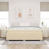  Krevetna konstrukcija Krema 200 x 200 cm tkanina | shoptok.hr