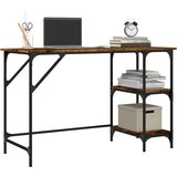  Radni stol boja hrasta 120x50x75 cm metal i konstruirano drvo Smeđa | shoptok.hr