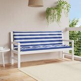  Jastuci za vrtnu klupu 2 kom plavo-bijeli prugasti 150x50x7 cm | shoptok.hr