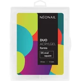 NeoNail Duo Acrylgel Forms predloge za nohte vrsta 05 Oval Square 120 kos