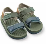 Liewood Otroški sandali zelena barva