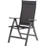 Vrtni ležalniki in počivalniki Vrtni fotelj LONDON iz aluminijastih – srebrna + črna Cene