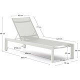 Kave Home Bel kovinski vrtni ležalnik Canutells – | Shoptok.si