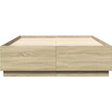  Okvir za krevet s LED svjetlima boja hrasta 120 x 200 cm drveni | shoptok.hr