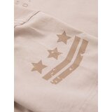 Ombre Men's military style printed cotton t-shirt - beige | Shoptok.si