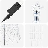  LED božićno drvce 250 cm 290 LED lampica Hladno bijela Željezo | shoptok.hr