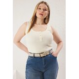 Trendyol Ženska majica Tbbss25Cv00005, Krem | Eponuda.com
