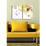 Wallity zidni sat 2P3040CS-132, 64x40 cm, 2 dela Cene