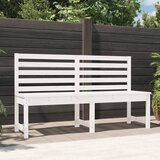 The Living Store Vrtna klop bela 157,5 cm trdna borovina - Vrtna Klop, (21474709) Cene