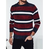 DStreet Sweter męski w paski czerwony Cijene