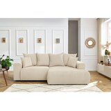 Bobochic Paris Krem baršunasti kutna garnitura Enjoy – | shoptok.hr