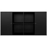 Hammel Črna stenska skrinja Mistral Kubus, 136 x 69 cm | Shoptok.si
