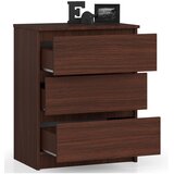 AKORD Komoda, 3 Predali, Wenge, (5000332268) | Shoptok.si