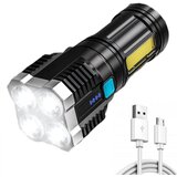  Večnamenska 4LED ročna COB LED svetilka z akumulatorjem 1000lm | Shoptok.si
