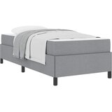  s opruga kutije Svijetlo siva 90 x 190 cm tkanina | shoptok.hr