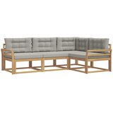 vidaXL Zunanja garnitura za sedenje 3 pcs Bela in svetlo siva, (5000280561) | Shoptok.si