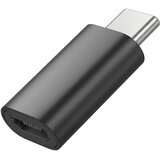 Blue Star OTG Pretvornik iz Ženskega Micro-USB v Moški USB-C Adapter, Črna, (5000276953) | Shoptok.si