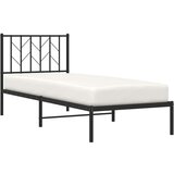 vidaXL Metalni okvir za krevet s uzglavljem crni 80x200 cm | shoptok.hr