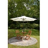 Garden Pleasure Vrtni blagovaonski set od masivnog bagrema u prirodnoj boji za 2 osobe Ibarra – | shoptok.hr