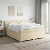  Boxspring krevet s madracem Krem 180 x 200 cm Tkanina | shoptok.hr
