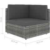  Modularna kutna sofa od poliratana siva | shoptok.hr