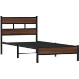  Okvir kreveta bez madraca smeđa boja hrasta 90 x 200 cm drveni | shoptok.hr