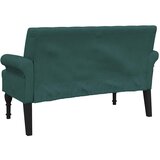  Klupa s naslonom tamnozelena 120 x 62 x 75,5 cm od tkanine | Eponuda.ba