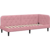  Kutni okvir kreveta Ružičasta 80 x 200 cm Baršun | shoptok.hr