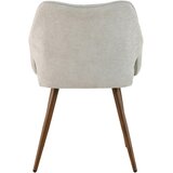 MID.YOU NASLANJAČ, les, kovina, tekstil svetlo rjava | Shoptok.si