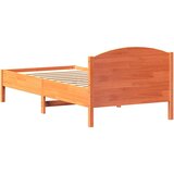  Okvir kreveta bez madraca voštano smeđi 100x200 cm od borovine | shoptok.hr
