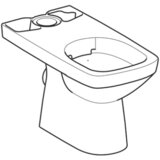 Geberit Selnova Square WC Šolja za monoblok, podna, rimfree 500.152.01.1(7) | ePonuda.com