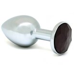 Rimba XS - analni dildo iz črne kovine (srebrn) | Shoptok.si