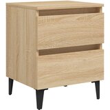  Noćni ormarići 2 kom boja hrasta 40x35x50 cm konstruirano drvo | shoptok.hr