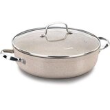 Korkmaz Nizek lonec s steklenim pokrovom Granita 28 cm, (21230742) Cene