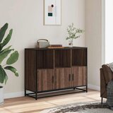  Komoda smeđi hrast 100x35x76 cm konstruirano drvo | shoptok.hr