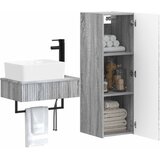  Set namještaja za kupaonicu 2 kom. Siva Sonoma 33 x 34,5 x 100 cm | shoptok.hr