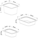 Hanah home Višenamjenska komoda Rine 2D4K8U v2, 69,5 x109 x30 cm, Bijelo-žuta | Eponuda.ba