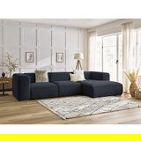 Bobochic Paris Tamno plava kutna garnitura od bouclé tkanine (s desnim kutom) Zephyr – | shoptok.hr