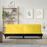 Raztegljiv kavč svetlo rumeno blago, (20697959) | Shoptok.si