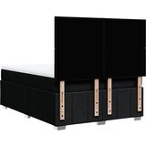  Krevet s oprugama i madracem crni 160x200 cm od tkanine | shoptok.hr