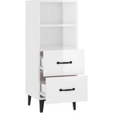  Komoda sjajna bijela 34 5x34x90 cm od konstruiranog drva | shoptok.hr