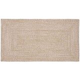 vidaXL Preproga Naravna in bela 60 x 110 cm Juta | Shoptok.si