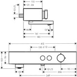 Hansgrohe 24340670 showertablet select termostatska armatura za kad | Shoptok.si