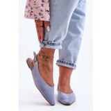 Kesi Women's suede ballerinas blue Kenra